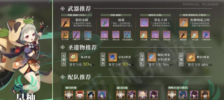 重云抽卡建议与武器圣遗物选择指南（让你的重云更强大）