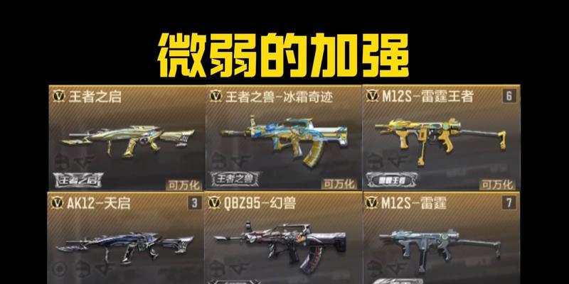 如何查看CF中的代表武器？