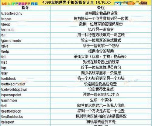 我的世界手机版op指令使用方法？
