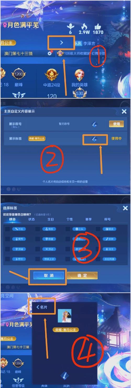 王者荣耀荣耀称号区域设置步骤是什么？